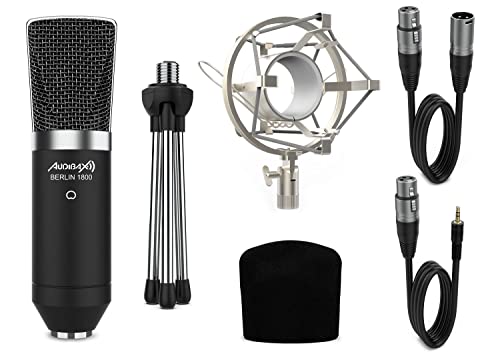 Audibax Berlin 1800 Silver Pack Micrófono Studio Gran Diafragma Audibax Berlin 1800 Silver Pack Micrófono Studio Gran Diafragma von Audibax