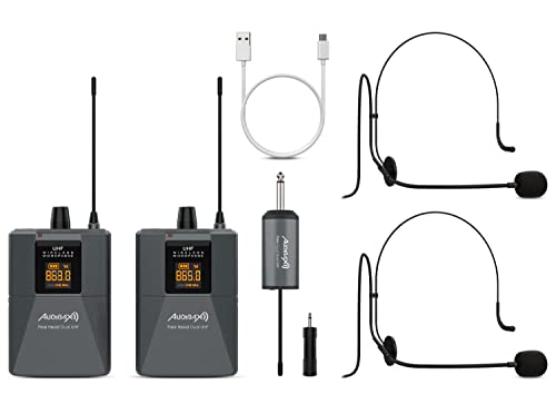 Audibax Missouri Free Head Dual UHF Sistema de Micrófono de diadema Con Receptor Recargable Audibax Missouri Free Head Dual UHF Sistema de Micrófono de diadema Con Receptor Recargable von Audibax
