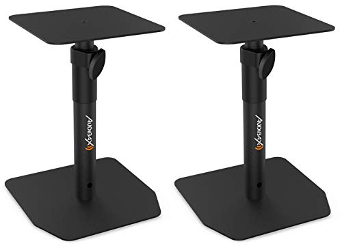 Audibax Neo STM-20 Soportes de Mesa Regulables para Monitor Estudio y Altavoz ( Pareja ) von Audibax