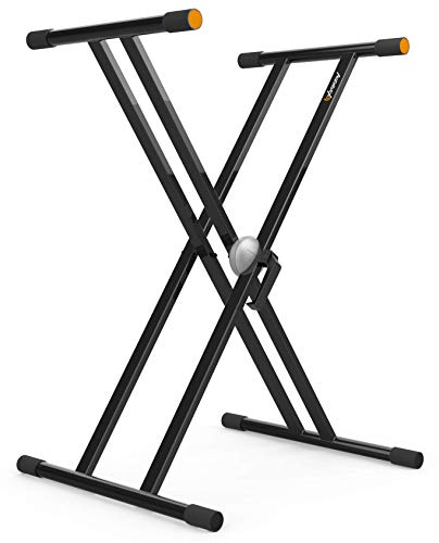 Audibax Onyx 130 Plus Black Soporte Premium Tijera Profesional Teclado (Yamaha, Casio, Roland, Korg) von Audibax
