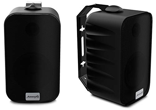 Audibax PR-42T Black Altavoces 4 Pulgadas 100V Instalación 2 Vías 75W Con soporte von Audibax