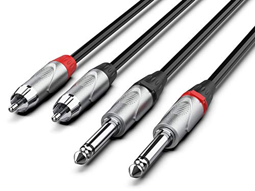 Audibax Pro Cable 2 Jack Mono a 2 RCA 10 Metros Negro Audibax Pro Cable 2 Jack Mono a 2 RCA 10 Metros Negro von Audibax