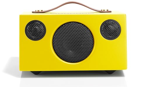 Audio Pro Addon T3+ Lemon - Tragbarer Lautsprecher mit Bassreflexbox, Bluetooth & WiFi - Kabelloser Speaker mit USB Out & Digitalverstärker - bis zu 30h Akku von Audio Pro