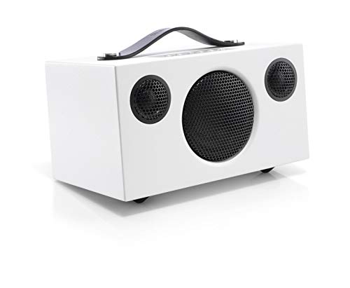 Audio Pro Addon T3+ White - Tragbarer Lautsprecher mit Bassreflexbox, Bluetooth & WiFi - Kabelloser Speaker mit USB Out & Digitalverstärker - bis zu 30h Akku von Audio Pro