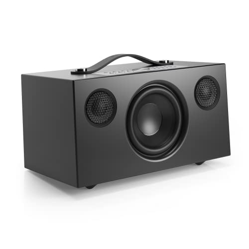 Audio Pro C5 MKII - Tragbarer Multiroom Lautsprecher mit Bluetooth & WiFi - Kabelloser Smart Speaker mit App-Steuerung für Air Play, Spotify Connect - Schwarz von Audio Pro