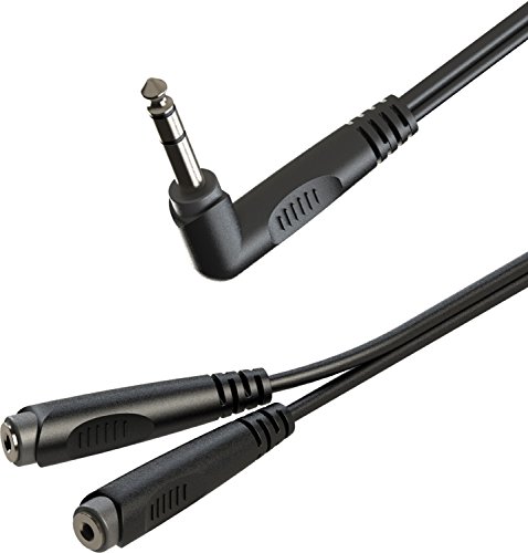 Pro Audio RAYC119 Y-Adapterkabel, 1 m Stereo-Stecker auf 2 x 6,3 mm Stereo-Buchsen von Audio Pro
