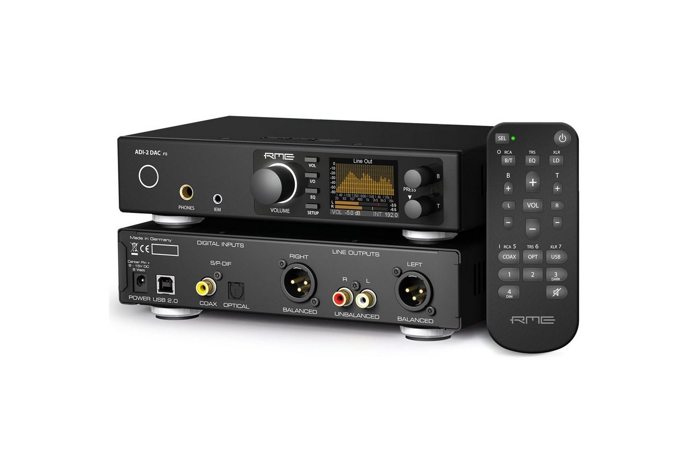 Audio-RME ADI-2 DAC FS DA-Wandler/ Kopfhörerverstärker Digitales Aufnahmegerät von Audio-RME