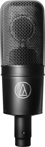 Audio-Technica AT 4040 SM Studio Mikrofon, Großmembranmicrofon mit Spinne Schwarz von Audio-Technica