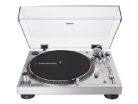 Audio-Technica AT-LP120X, Plattenspieler mit Direktantrieb, Manuell, Silber, Aluminium, 33 1/3,45,78 RPM, 33,45,78 RPM von Audio-Technica