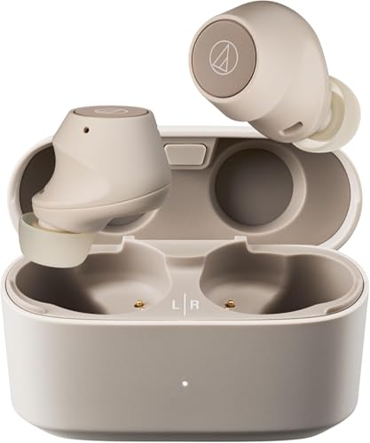 Audio-Technica ATH-CKS30TW+ Kabellose Kopfhörer (Beige) von Audio-Technica
