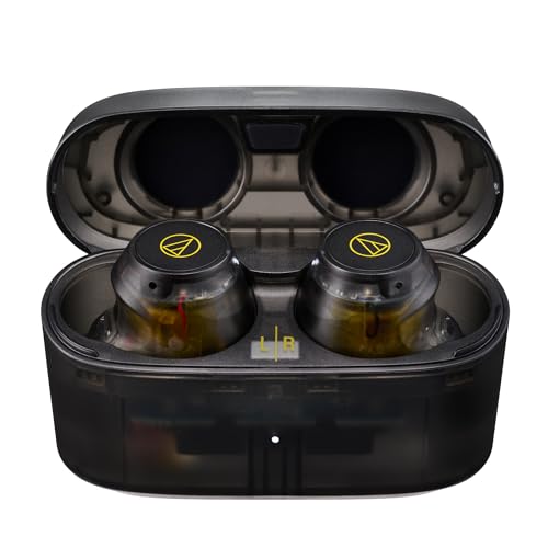 Audio-Technica ATH-CKS30TW+ Kabellose Kopfhörer (Durchsichtig Schwarz) von Audio-Technica