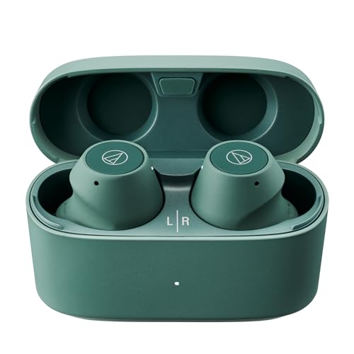 Audio-Technica ATH-CKS30TW+ Kabellose Kopfhörer (Grün) von Audio-Technica
