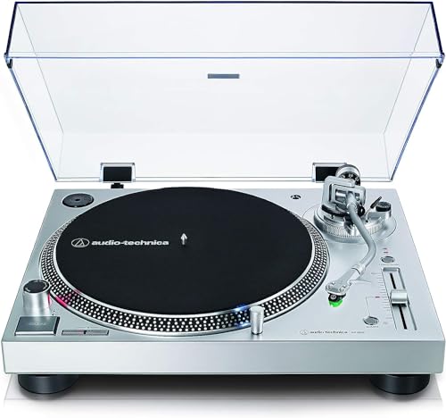 Audio-Technica LP120XUSBSV Direktangetriebener Plattenspieler (Analog und USB) Silber von Audio-Technica