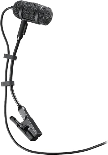 Audio-Technica PRO35 Kondensatormikrofon mit Clip für Instrument, Schwarz von Audio-Technica