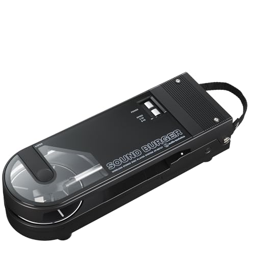 Audio-Technica SB727 Sound Burger Tragbarer Bluetooth-Plattenspieler (schwarz) von Audio-Technica