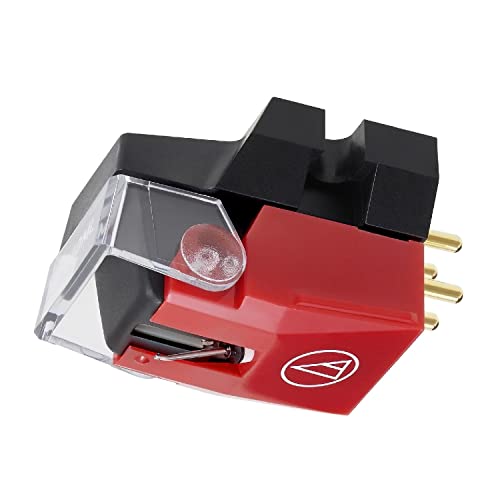 Audio-Technica VM540ML Dual-Moving-Magnet-Stereotonabnehmer mit Microlinear-Nadel Rot von Audio-Technica