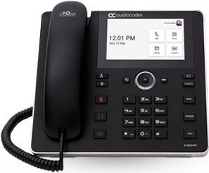 AudioCodes C455HD - IP-Telefon - Schwarz - Kabelgebundenes Mobilteil - Android - SIP-Info - 8 Zeilen (TEAMS-C455HD) von Audiocodes