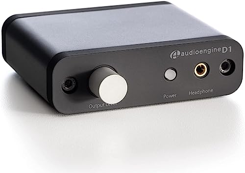 Audioengine 32-bit D1 Kopfhörerverstärker und DAC, tragbarer Desktop, Vorverstärker, USB/Optik-Eingänge, Hi-Res-Audio-Wiedergabe (2. Generation) von Audioengine