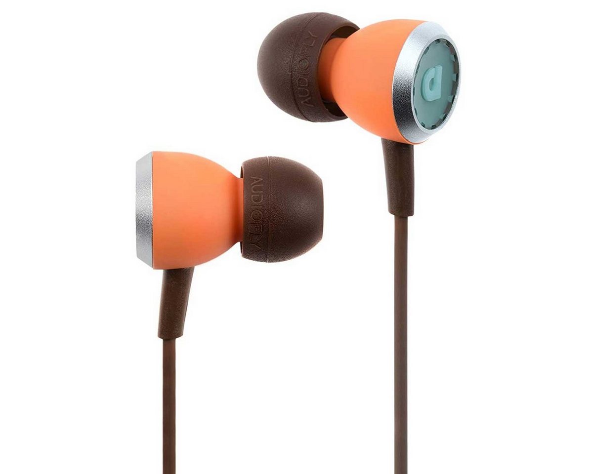 Audiofly AF33M Premium In-Ear-Kopfhörer (Multifunktionsknopf, Coral, Ohrhörer, mit Mikrofon) von Audiofly