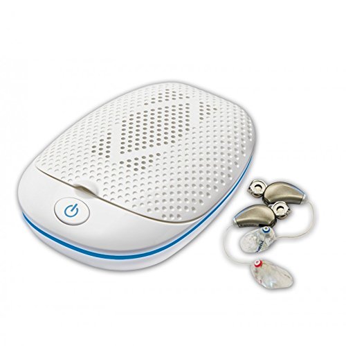 Audioline DB 130 Mini, Portable Trockenbox mit Reiseetui zur Hörgeräte-Trocknung von Audioline
