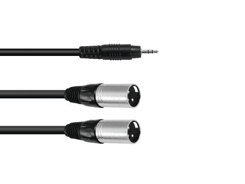 Kabel AC40-15 3,5 Klinke/2xXLR male 1,5m Kabel AC40-15 3,5 Klinke/2xXLR male 1,5m von Audiopalace