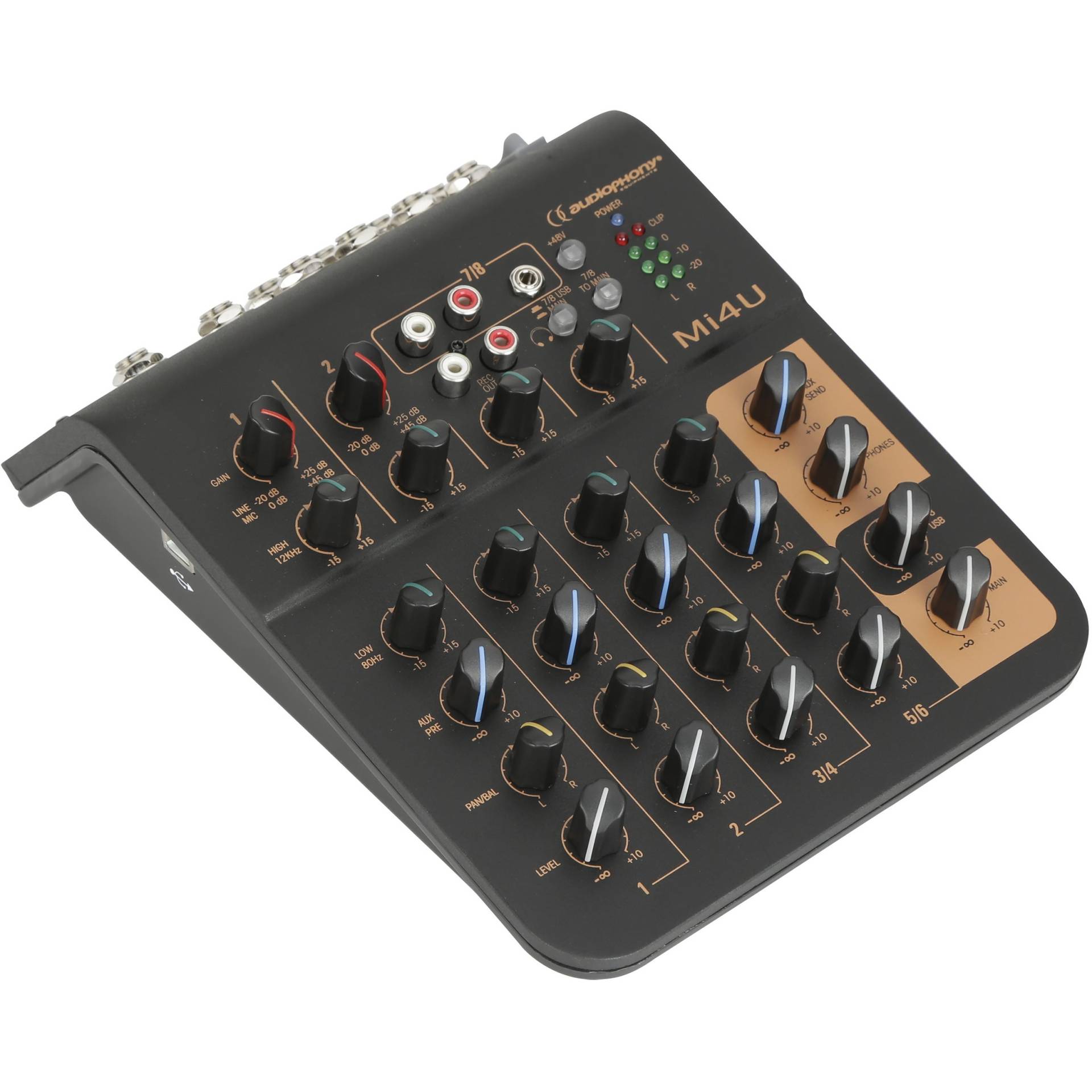 Audiophony Mi4U 4-Channel Mixer with USB Audiophony Mi4U 4-Channel Mixer with USB von Audiophony