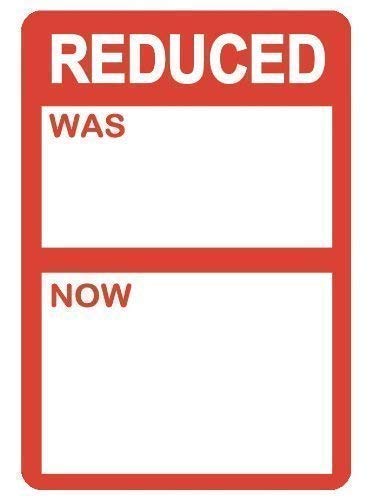 Audioprint Ltd Reduced Was / Now Stickers - 200 Pack - 38mm von Audioprint Ltd.