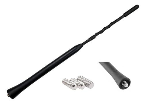 Audioproject A104 - Autoantenne 24cm - kompatibel mit VW Golf 4 5 6 7 Passat Lupo Polo 6R Audi A6 Opel Corsa C D Astra G H Ford Focus Renault BMW Seat Skoda Radio-Antenne Dach-Antenne Auto-Radio von Audioproject