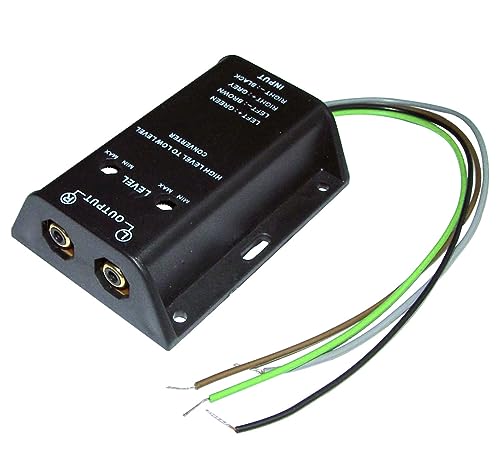 Audioproject A111 - High Low Adapter Subwoofer Converter für Auto Radio Endstufe - Cinch auf Lautsprecherkabel Stecker Verstärker Subwoofer hi Level regelbar von Audioproject