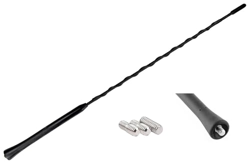 Audioproject A155 - Autoantenne Dachantenne 40cm kompatibel für VW Golf 4 5 6 7 Lupo Polo 6R Audi Opel Corsa C D Astra Ford Focus Renault BMW Seat Skoda FM Antenne Auto Antenne Dach Autoradio Antenne von Audioproject