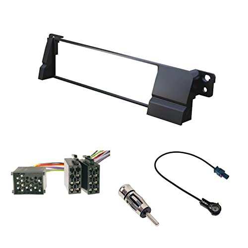 Audioproject A170 - Autoradio Einbau Set Profi Set kompatibel für BMW 3er E46 Radioblende Radioadapter 2X Antennenadapter Fakra DIN ISO Rund-pin von Audioproject