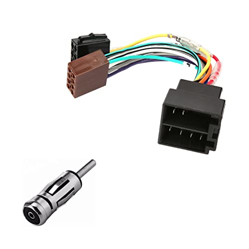 Audioproject A200 - Autoradio Radioadapter Set Universal Radioadapter + Antennenadapter DIN ISO Klemme 15 + 30 steckbar Verlängerung Radio Adapter Stecker von Audioproject