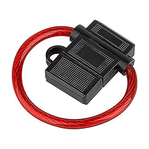 Audioproject A210-1 x Auto Sicherungshalter ATC mit 6mm2 Kabel 10 AWG 12V 24V Spritzwasser geschützt - Flachsicherung o. KFZ Sicherungen - Extra Dickes Kabel Auto Radio KFZ LKW Verstärkern von Audioproject