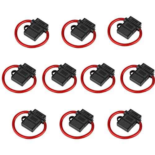 Audioproject A211-20 - 10 x Set KFZ Sicherungshalter ATC mit 6mm2 Kabel / 10 AWG 12V 24V Spritzwasser geschützt - Flachstecksicherung o. KFZ Sicherungen - Extra Dickes Kabel Auto Radio KFZ Verstärker Audioproject A211-20 - 10 x Set KFZ Sicherungshalter ATC mit 6mm2 Kabel / 10 AWG 12V 24V Spritzwasser geschützt - Flachstecksicherung o. KFZ Sicherungen - Extra Dickes Kabel Auto Radio KFZ Verstärker von Audioproject