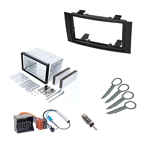 Audioproject A243 - Autoradio Radioblende Set Doppel DIN kompatibel mit VW Touareg 7L ab 2003 T5 Multivan Transporter ab 2003-2 DIN Metall Einbaurahmen Radioadapter Antennenadapter Entriegelung Audioproject A243 - Autoradio Radioblende Set Doppel DIN kompatibel mit VW Touareg 7L ab 2003 T5 Multivan Transporter ab 2003-2 DIN Metall Einbaurahmen Radioadapter Antennenadapter Entriegelung von Audioproject