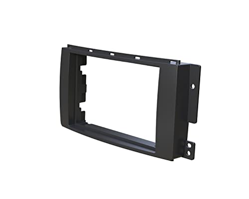Audioproject A246 - Autoradio Radioblende Doppel DIN 2 DIN kompatibel mit SMART ForTwo 451 ab 2007 - SMART ForFour 454 ab 2004 Cabrio Einbaurahmen schwarz von Audioproject
