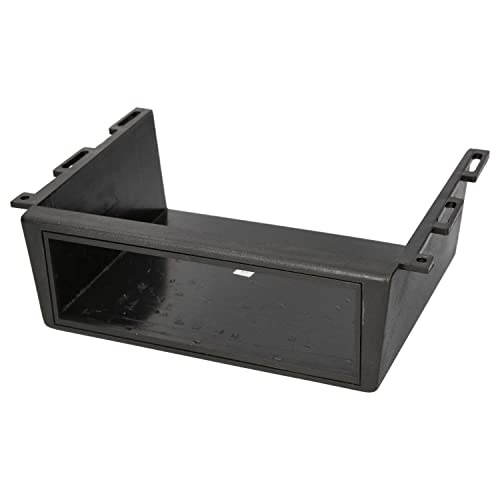 Audioproject A269 - Autoradio Gehäuse Unterbau Konsole Radioblende 1 DIN Universal Radio Einbaurahmen PKW LKW Boot Wohnmobil schwarz von Audioproject