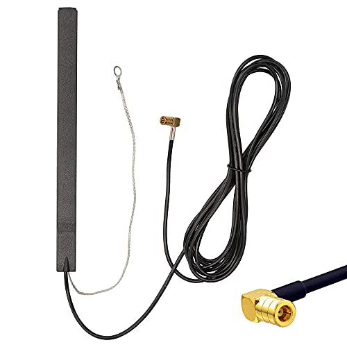 Audioproject A392 - DAB Antenne Auto Scheibenantenne Autoradio Antenne SMB Adapter - 5m Kabel +16 dB - DAB+ Antenne Auto KFZ kompatibel für Pioneer Kenwood Clarion Sony Blaupunkt Radioantenne von Audioproject