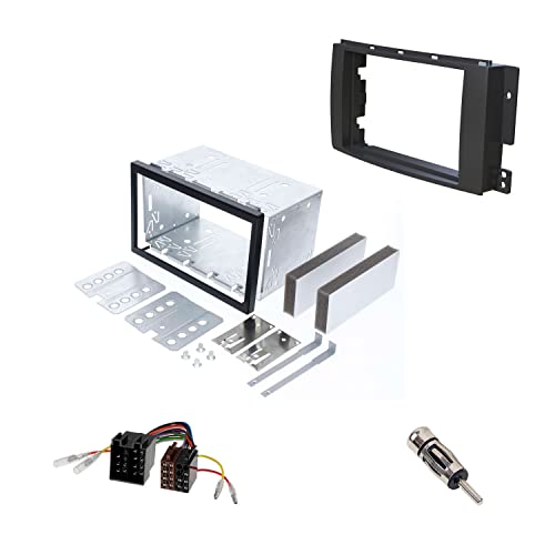 Audioproject A447 - Autoradio Radioblende Set Doppel DIN 2 DIN kompatibel mit SMART ForTwo 451 ab 2007 - SMART ForFour 454 ab 2004 Cabrio Metall Einbauschacht Radioadapter Antennenadapter Audioproject A447 - Autoradio Radioblende Set Doppel DIN 2 DIN kompatibel mit SMART ForTwo 451 ab 2007 - SMART ForFour 454 ab 2004 Cabrio Metall Einbauschacht Radioadapter Antennenadapter von Audioproject