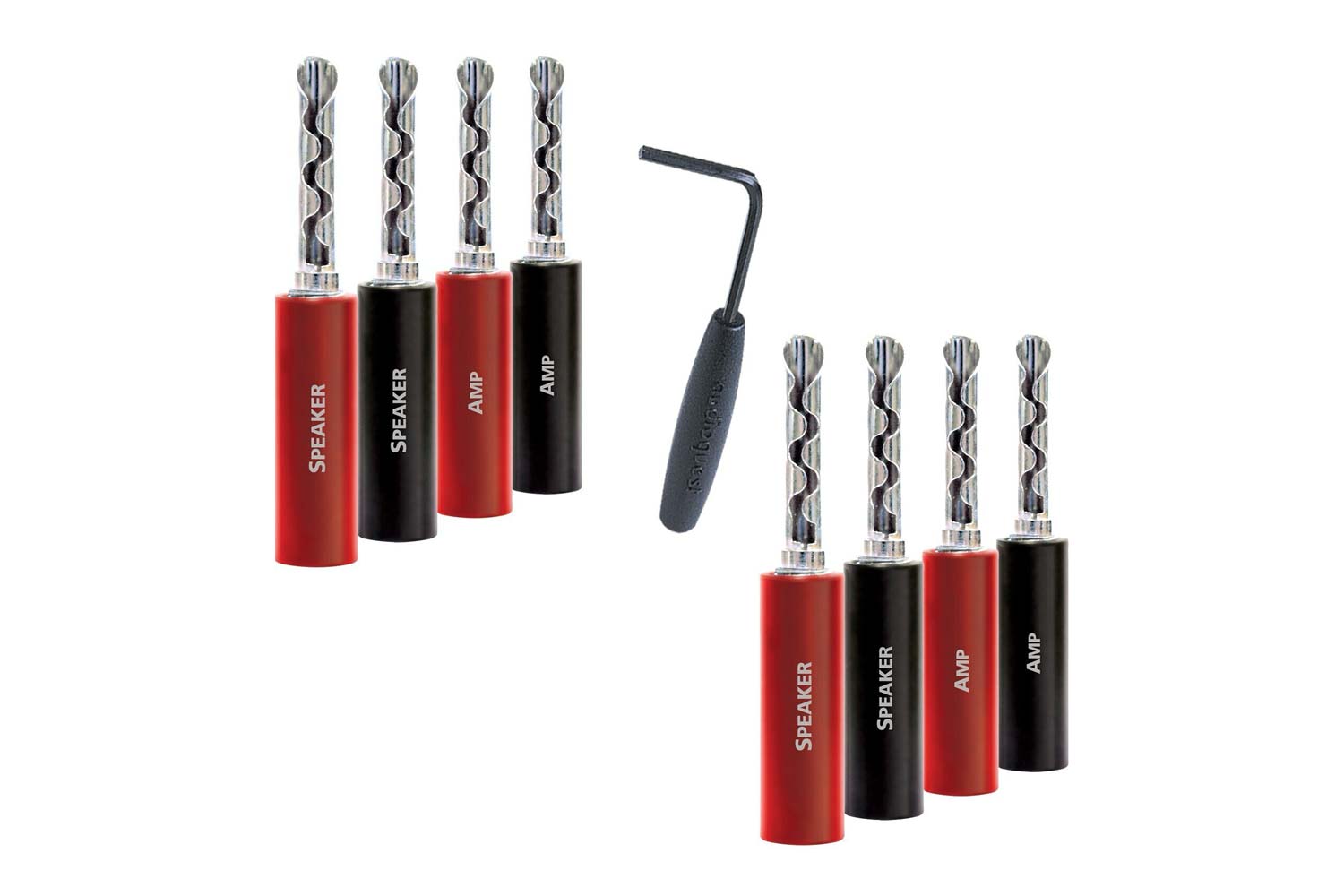 Audioquest SureGrip 100 BFA/Banana Silver Bananenstecker - 8 Stück Audioquest SureGrip 100 BFA/Banana Silver Bananenstecker - 8 Stück von Audioquest