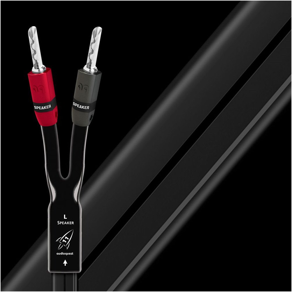 Rocket 11 Kabel 2Stk. (3m) Lautsprecherkabel schwarz von Audioquest