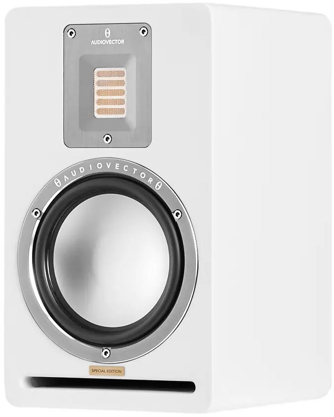 QR 1 SE /Stück Klein-/Regallautsprecher Seidenweiß von Audiovector