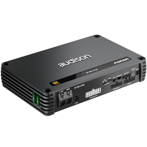 Audison AF M8.14 bit – 8-Kanal-Verstärker mit integriertem 14-Kanal-DSP, 8x140W RMS @ 2 Ohm für komplexe Car-Audio-Setups von Audison
