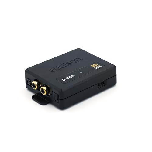 Audison B-Con – Hi-Res-zertifizierter Bluetooth-Empfänger mit RCA- und optischem Ausgang, 24bit/96kHz für High-Fidelity-Audioübertragung Audison B-Con – Hi-Res-zertifizierter Bluetooth-Empfänger mit RCA- und optischem Ausgang, 24bit/96kHz für High-Fidelity-Audioübertragung von Audison