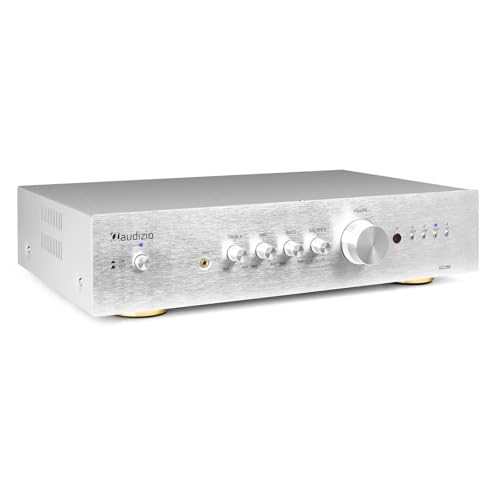 Audizio AD200A - HiFi-Stereo-Verstärker 2 x 200 Watt, Bluetooth Verstärker für Lautsprecher und HiFi Anlage, Amplifier, HiFi-Verstärker, Audio Verstärker mit Bluetooth Funktion, Silber Audizio AD200A - HiFi-Stereo-Verstärker 2 x 200 Watt, Bluetooth Verstärker für Lautsprecher und HiFi Anlage, Amplifier, HiFi-Verstärker, Audio Verstärker mit Bluetooth Funktion, Silber von Audizio