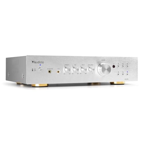 Audizio AD220A - HiFi-Stereo-Verstärker 2 x 200 Watt, Bluetooth Verstärker für Lautsprecher und HiFi Anlage, Amplifier, HiFi-Verstärker, 2.1 Audio Verstärker mit Bluetooth Funktion, Silber Audizio AD220A - HiFi-Stereo-Verstärker 2 x 200 Watt, Bluetooth Verstärker für Lautsprecher und HiFi Anlage, Amplifier, HiFi-Verstärker, 2.1 Audio Verstärker mit Bluetooth Funktion, Silber von Audizio
