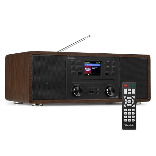 Audizio Avola: DAB+ Radio Internetradio mit CD Player | WLAN Internet Radio, Bluetooth & FM | Hochwertiger Sound | DAB Plus Radio mit CD Player | dab Radio mit cd-Player in Holz Braun Audizio Avola: DAB+ Radio Internetradio mit CD Player | WLAN Internet Radio, Bluetooth & FM | Hochwertiger Sound | DAB Plus Radio mit CD Player | dab Radio mit cd-Player in Holz Braun von Audizio