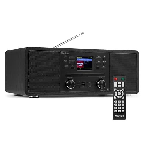 Audizio Avola: DAB+ Radio Internetradio mit CD Player | WLAN Internet Radio, Bluetooth & FM | Hochwertiger Sound | DAB Plus Radio mit CD Player | dab Radio mit cd-Player in Schwarz Audizio Avola: DAB+ Radio Internetradio mit CD Player | WLAN Internet Radio, Bluetooth & FM | Hochwertiger Sound | DAB Plus Radio mit CD Player | dab Radio mit cd-Player in Schwarz von Audizio