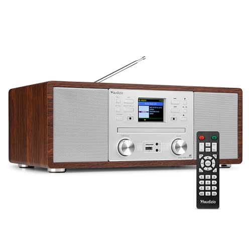 Audizio Avola: DAB+ Radio Internetradio mit CD Player | WLAN Internet Radio, Bluetooth & FM | Hochwertiger Sound | DAB Plus Radio mit CD Player | dab Radio mit cd-Player in Silber Braun Audizio Avola: DAB+ Radio Internetradio mit CD Player | WLAN Internet Radio, Bluetooth & FM | Hochwertiger Sound | DAB Plus Radio mit CD Player | dab Radio mit cd-Player in Silber Braun von Audizio