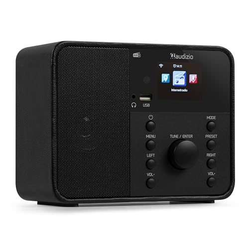 Audizio Nardo - Internetradio WLAN und DAB Radio mit Bluetooth, 40 Watt Lautsprecher, FM & UKW, Auto-Suchlauf, 250 Speicherplätze, Fernbedienung, Wecker, Sleeptimer, USB, DAB+ Küchenradio - Schwarz Audizio Nardo - Internetradio WLAN und DAB Radio mit Bluetooth, 40 Watt Lautsprecher, FM & UKW, Auto-Suchlauf, 250 Speicherplätze, Fernbedienung, Wecker, Sleeptimer, USB, DAB+ Küchenradio - Schwarz von Audizio